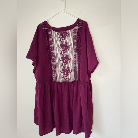 Lane Bryant Lace Short sleeves Pink Open Cardigan Size 22 NWT Lightweight - Picture 4 of 4